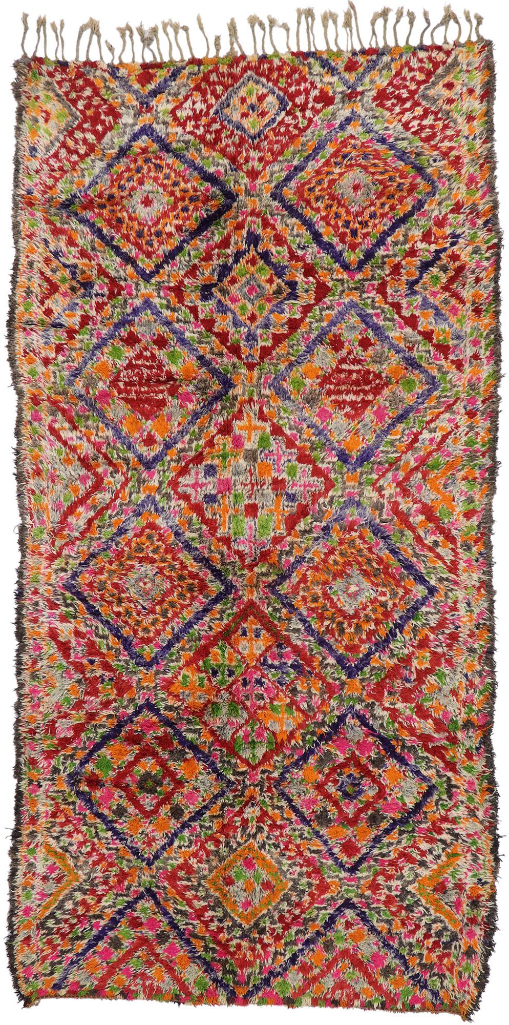 7 x 14 Vintage Moroccan Rug 21233