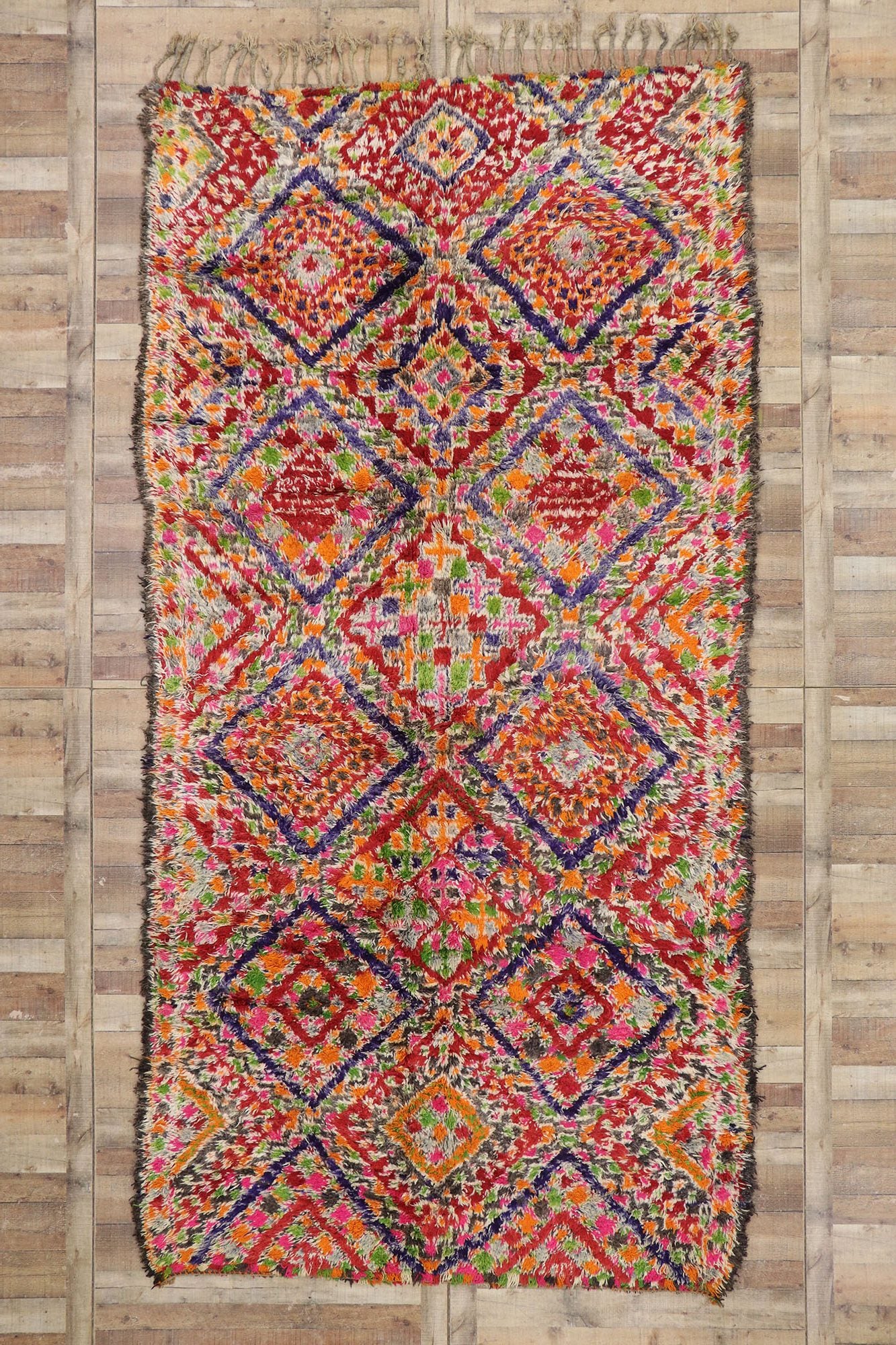 7 x 14 Vintage Moroccan Rug 21233