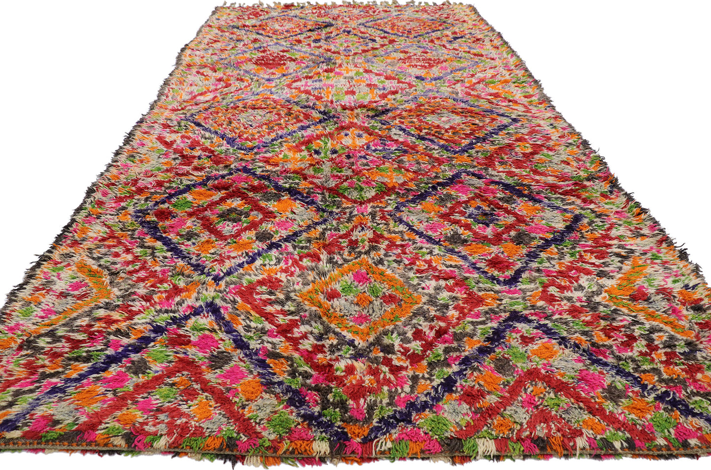 7 x 14 Vintage Moroccan Rug 21233