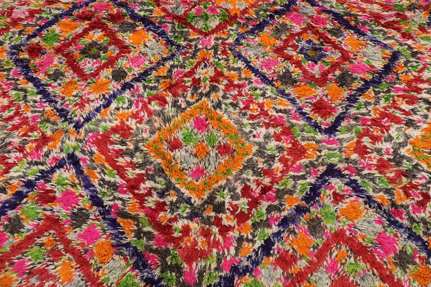 7 x 14 Vintage Moroccan Rug 21233