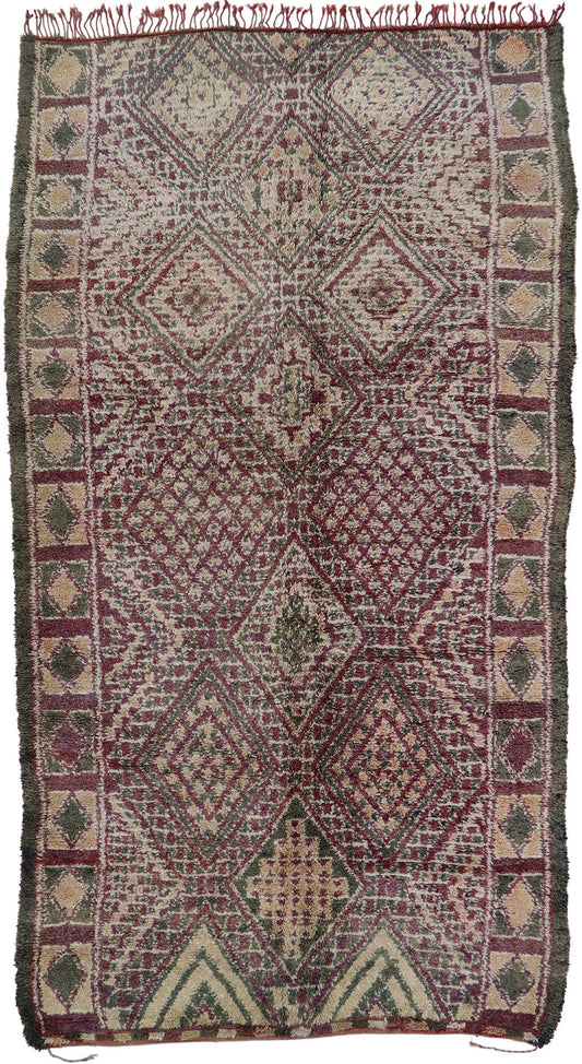 7 x 13 Vintage Zayane Moroccan Rug 21234