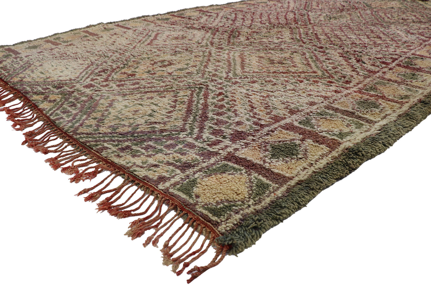 7 x 13 Vintage Zayane Moroccan Rug 21234