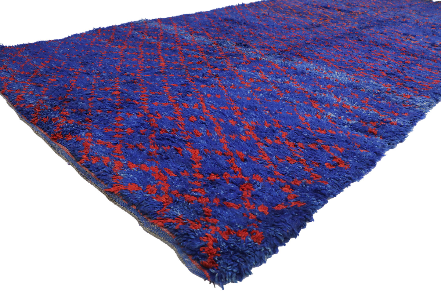 6 x 13 Vintage Blue Beni MGuild Moroccan Rug 21237