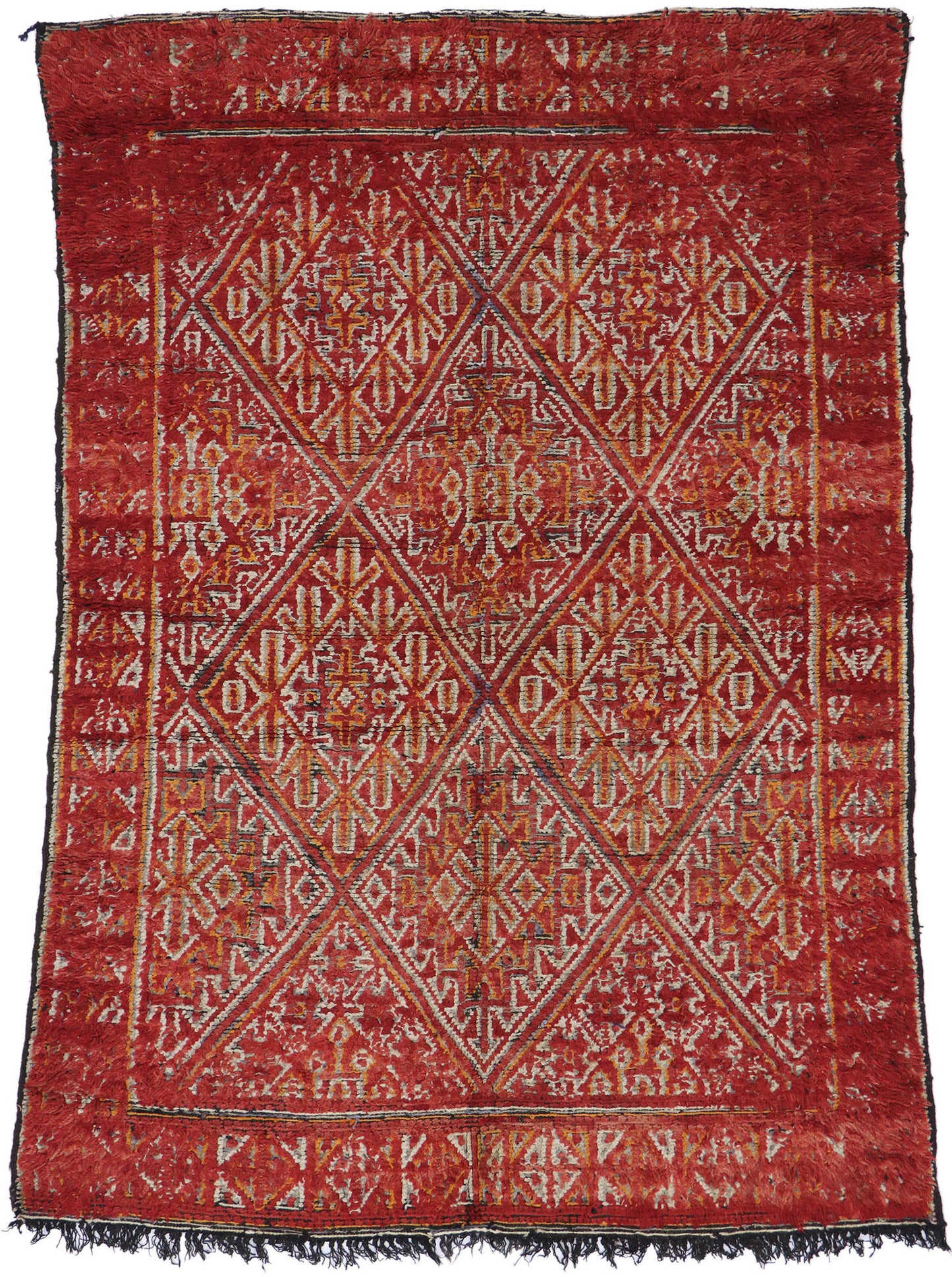6 x 9 Vintage Beni MGuild Moroccan Rug 21254