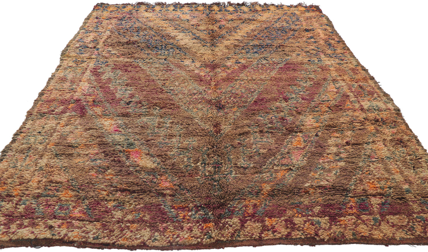 6 x 8 Vintage Beni MGuild Moroccan Rug 21255