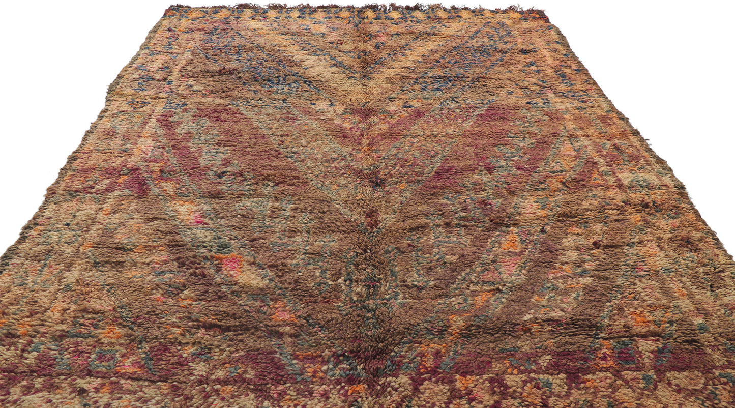 6 x 8 Vintage Beni MGuild Moroccan Rug 21255