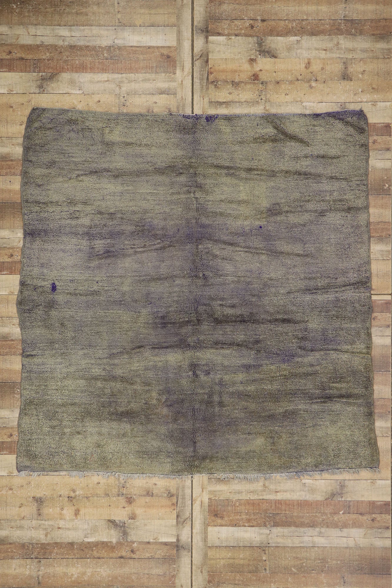 7 x 7 Vintage Purple Beni Mrirt Moroccan Rug 21257