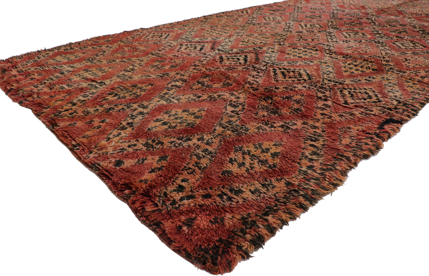 6 x 12 Vintage Moroccan Beni Ourain Rug 21263