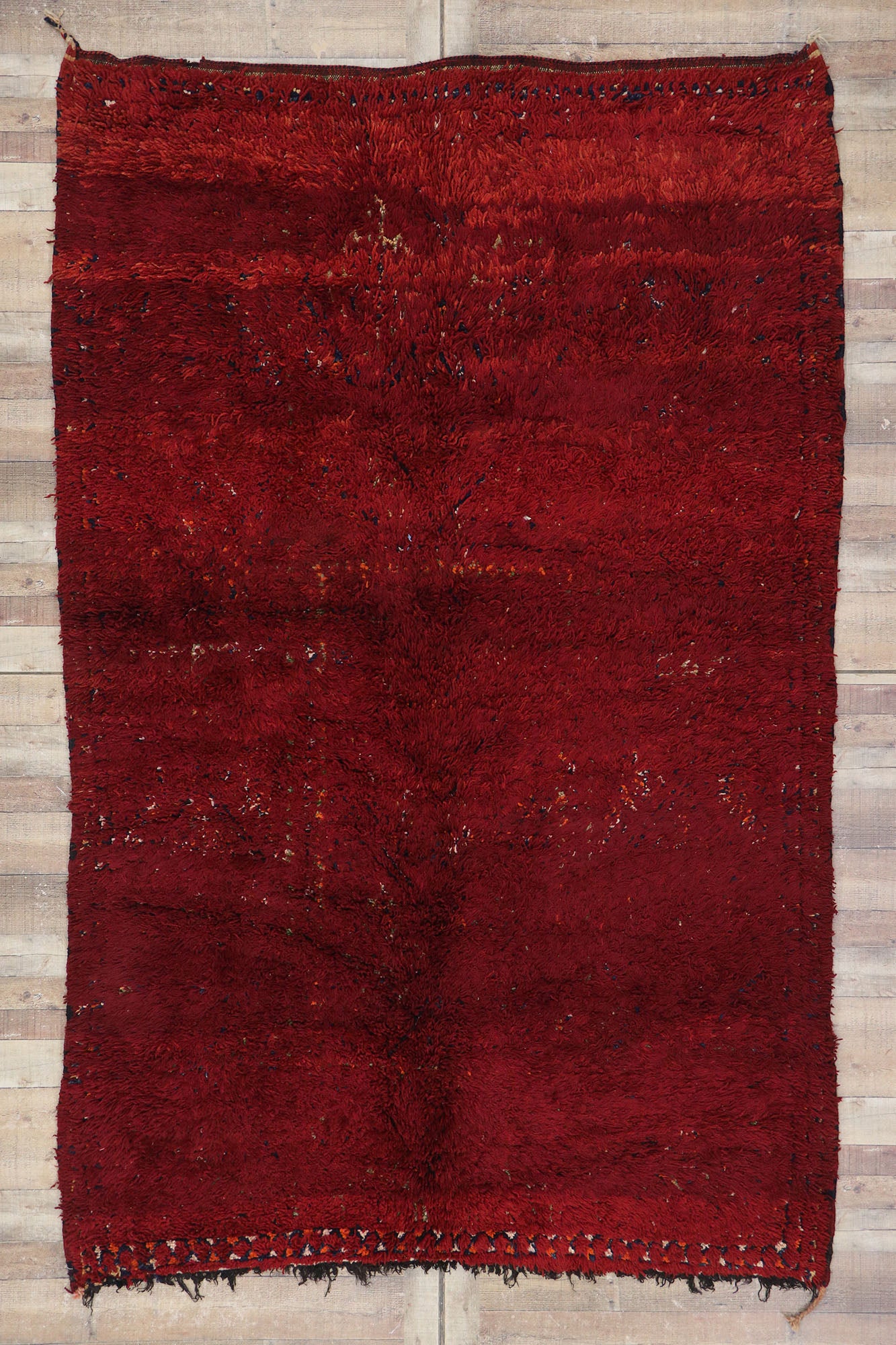 7 x 10 Vintage Red Beni MGuild Moroccan Rug 21270