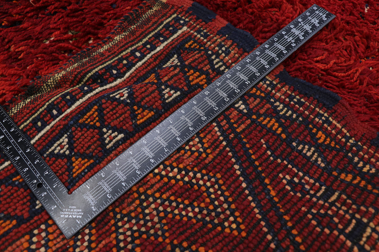 7 x 10 Vintage Red Beni MGuild Moroccan Rug 21270