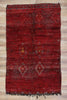 6 x 10 Vintage Red Moroccan Rug 21274