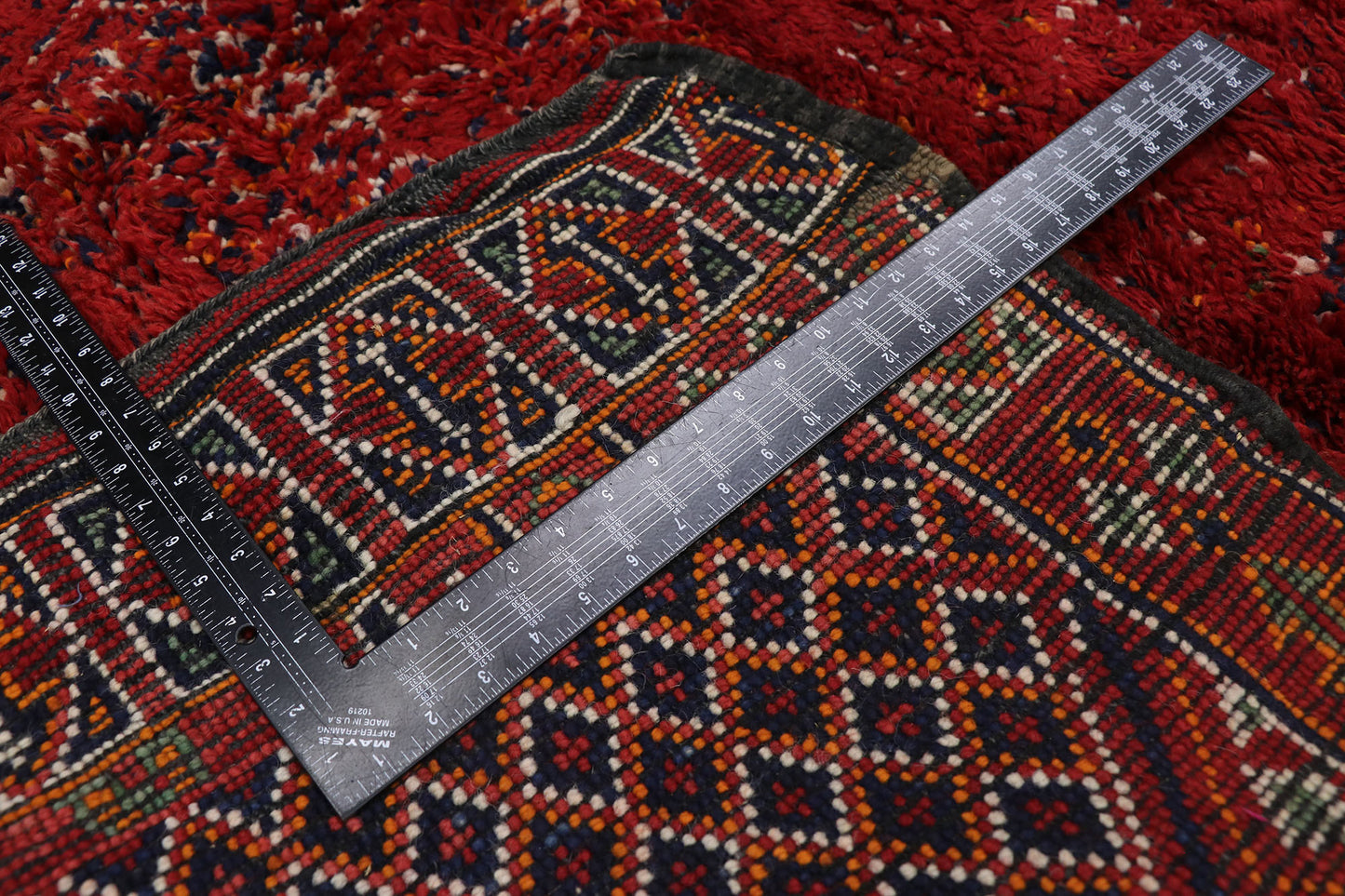 6 x 10 Vintage Red Moroccan Rug 21274