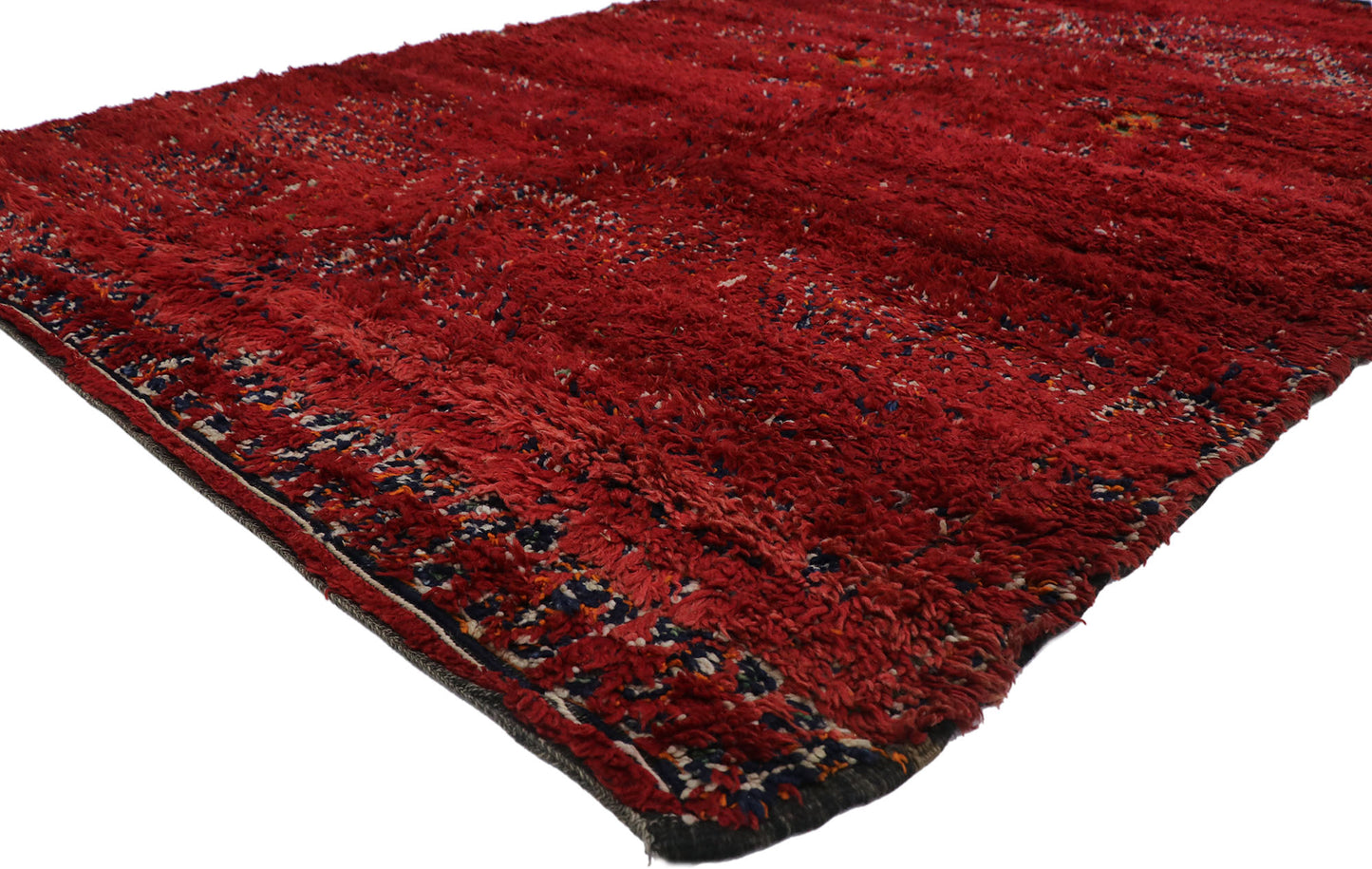 6 x 10 Vintage Red Moroccan Rug 21274