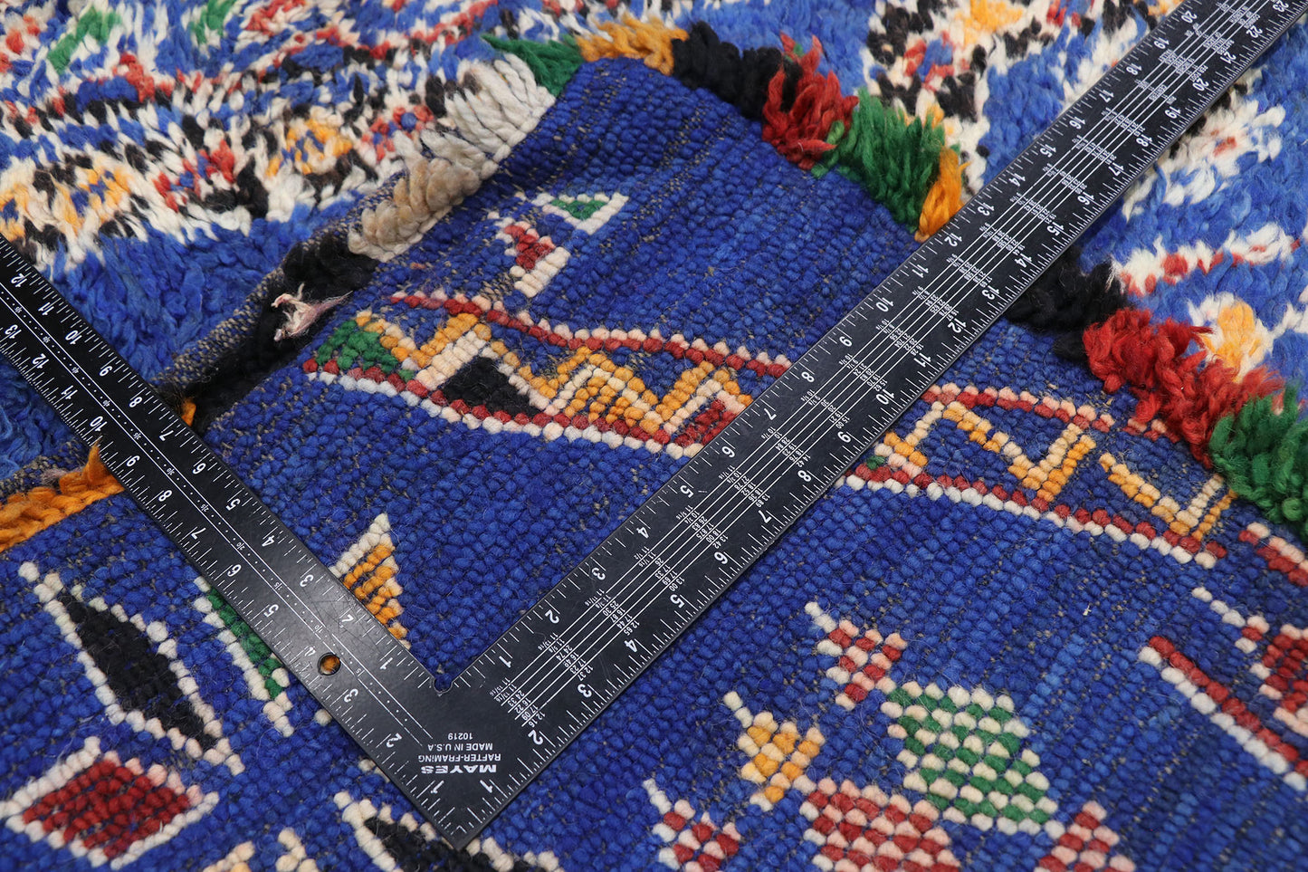 7 x 12 Vintage Blue Moroccan Rug 21279