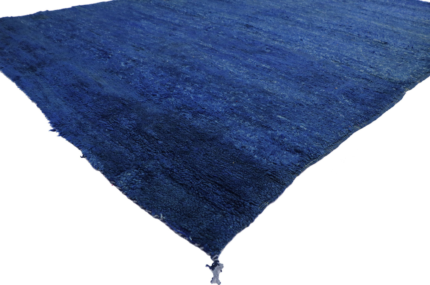 7 x 10 Vintage Blue Beni Mrirt Moroccan Rug 21280