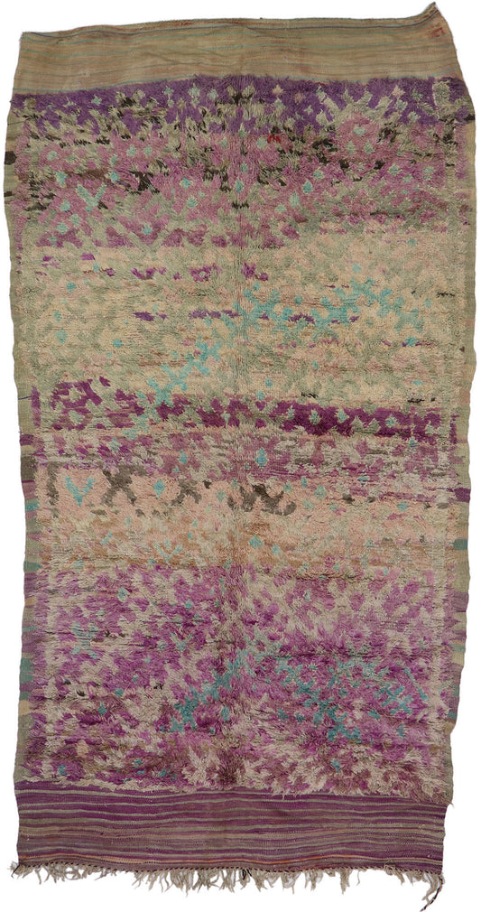 6 x 9 Vintage Purple Talsint Moroccan Rug 21281