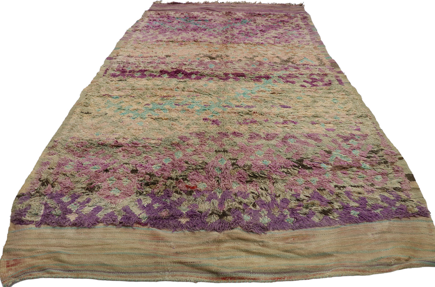 6 x 9 Vintage Purple Talsint Moroccan Rug 21281