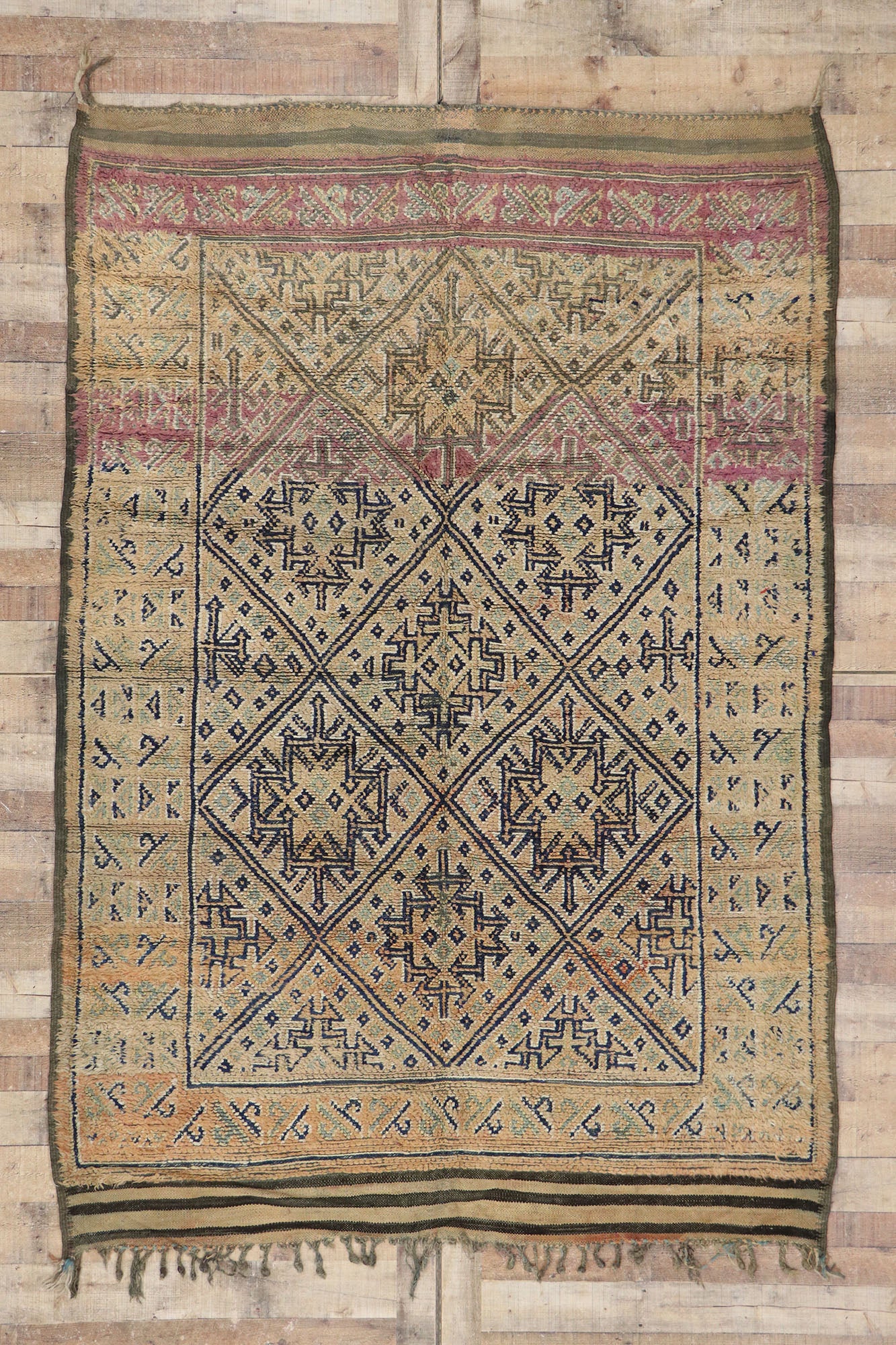 6 x 8 Vintage Zayane Moroccan Rug 21289