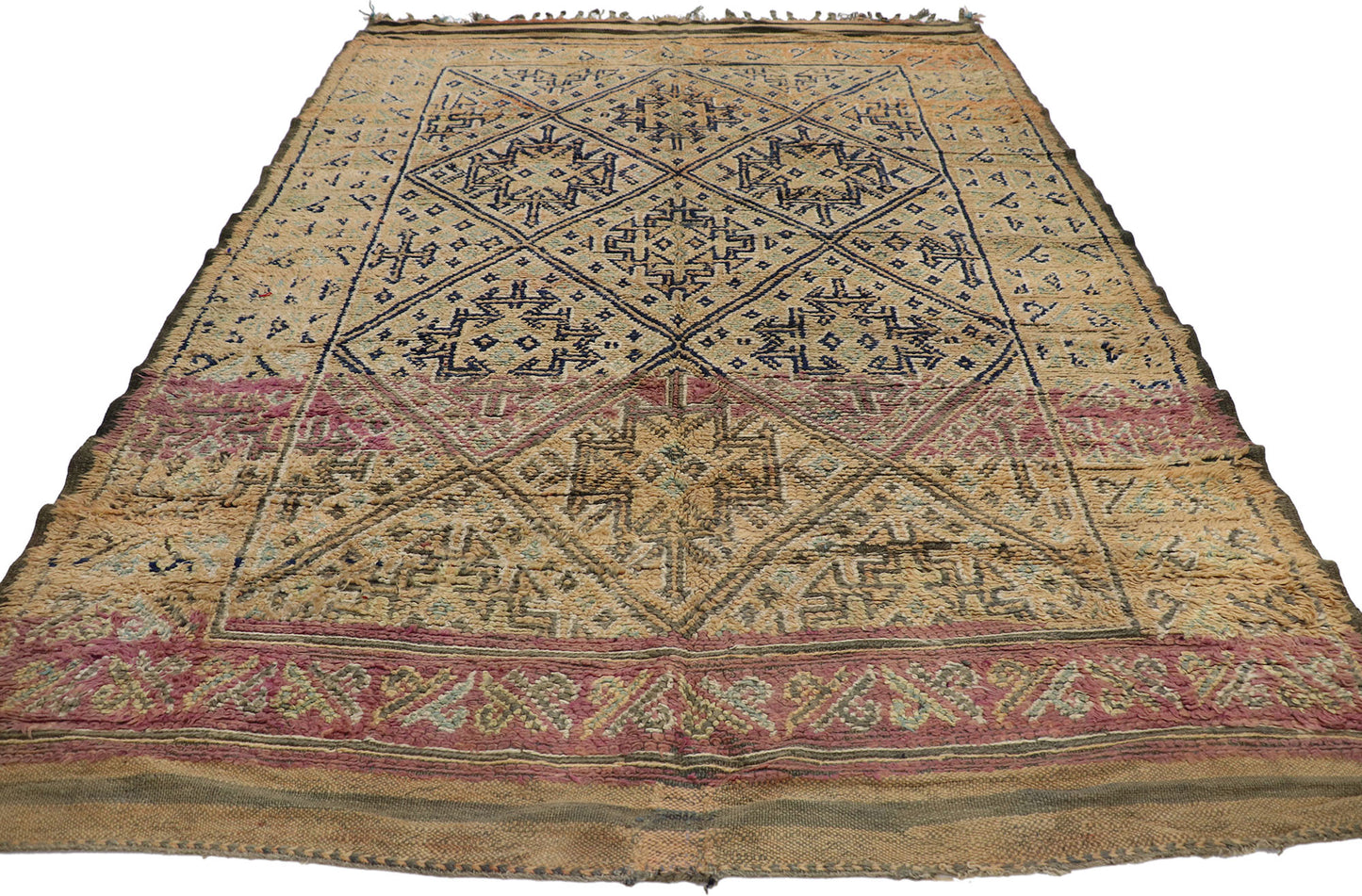 6 x 8 Vintage Zayane Moroccan Rug 21289