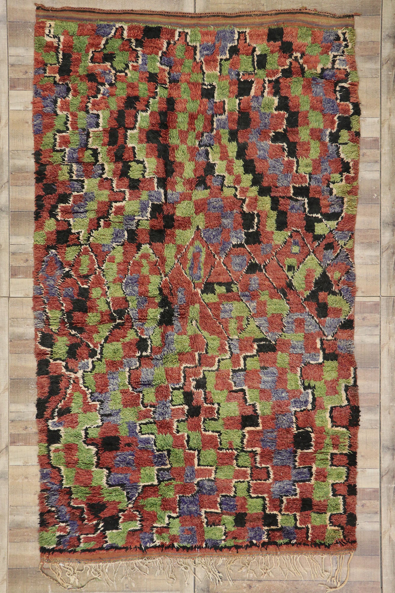 7 x 11 Vintage Moroccan Rug 21295