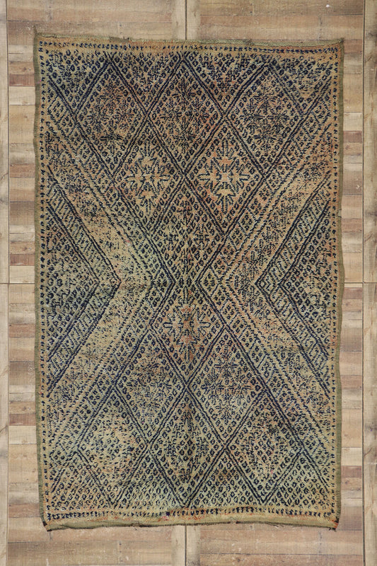 7 x 11 Vintage Beni MGuild Moroccan Rug 21299