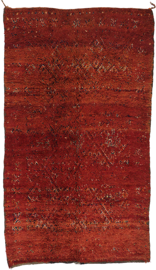 6 x 11 Vintage Red Moroccan Rug 21307