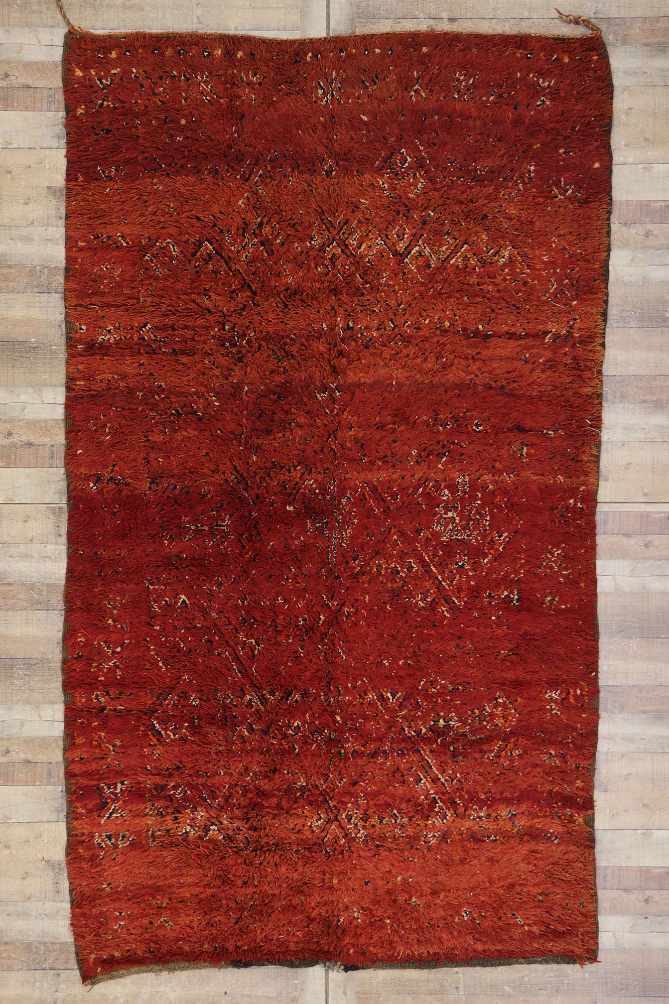 6 x 11 Vintage Red Moroccan Rug 21307
