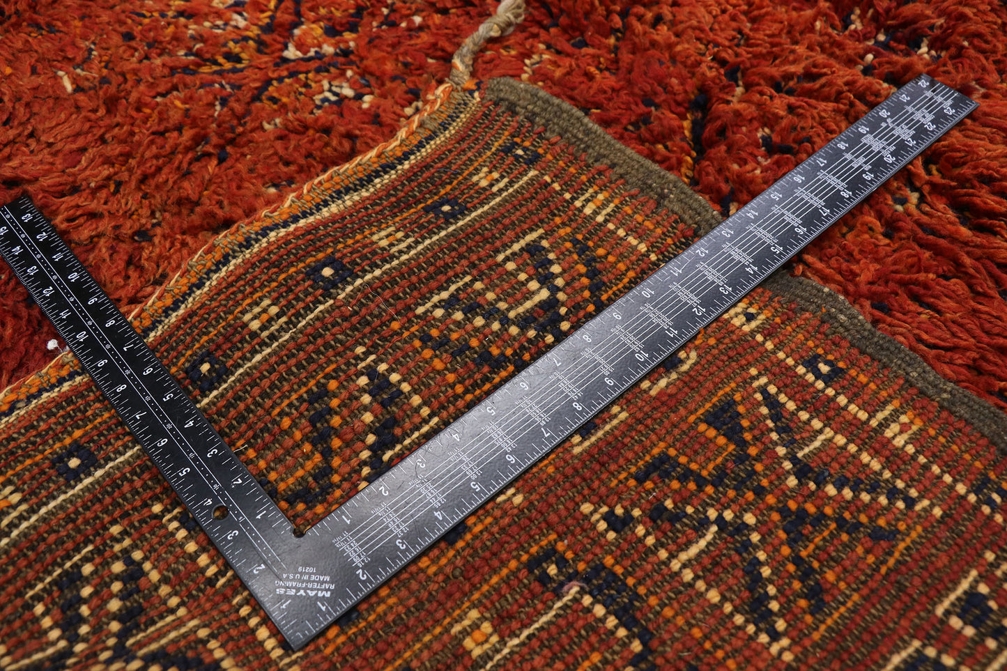 6 x 11 Vintage Red Moroccan Rug 21307