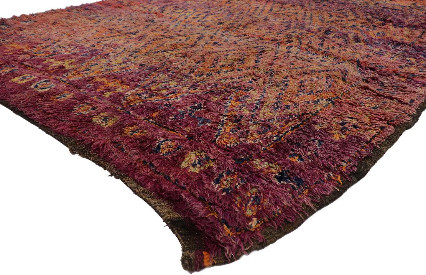 7 x 9 Vintage Beni MGuild Moroccan Rug 21312
