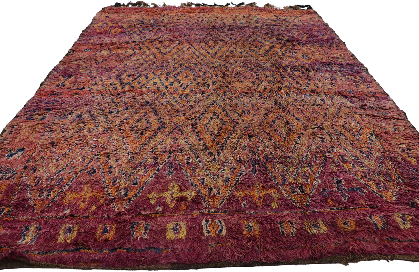 7 x 9 Vintage Beni MGuild Moroccan Rug 21312