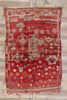 6 x 9 Vintage Red Moroccan Rug 21323