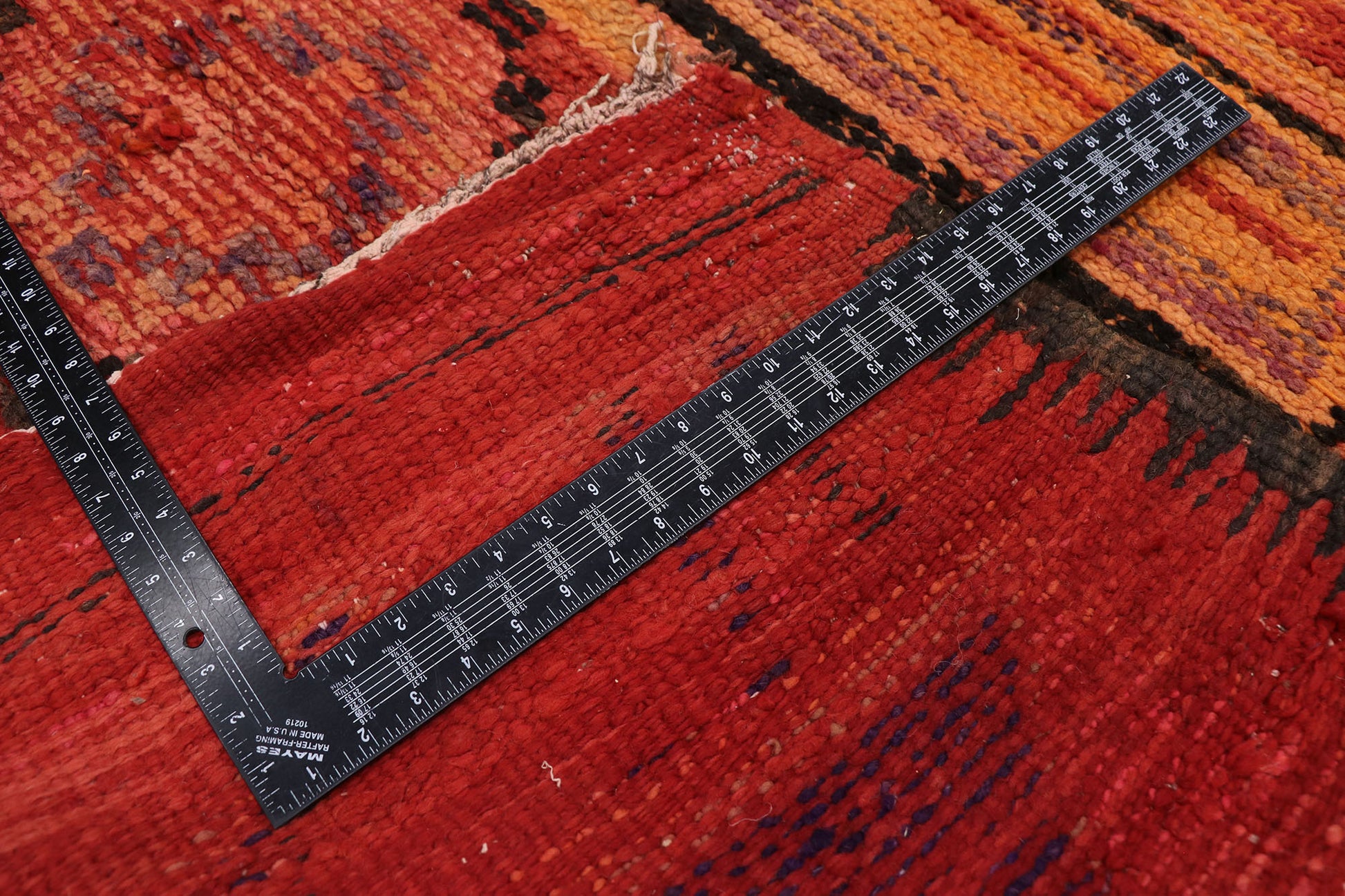 7 x 8 Vintage Red Moroccan Rug 21326