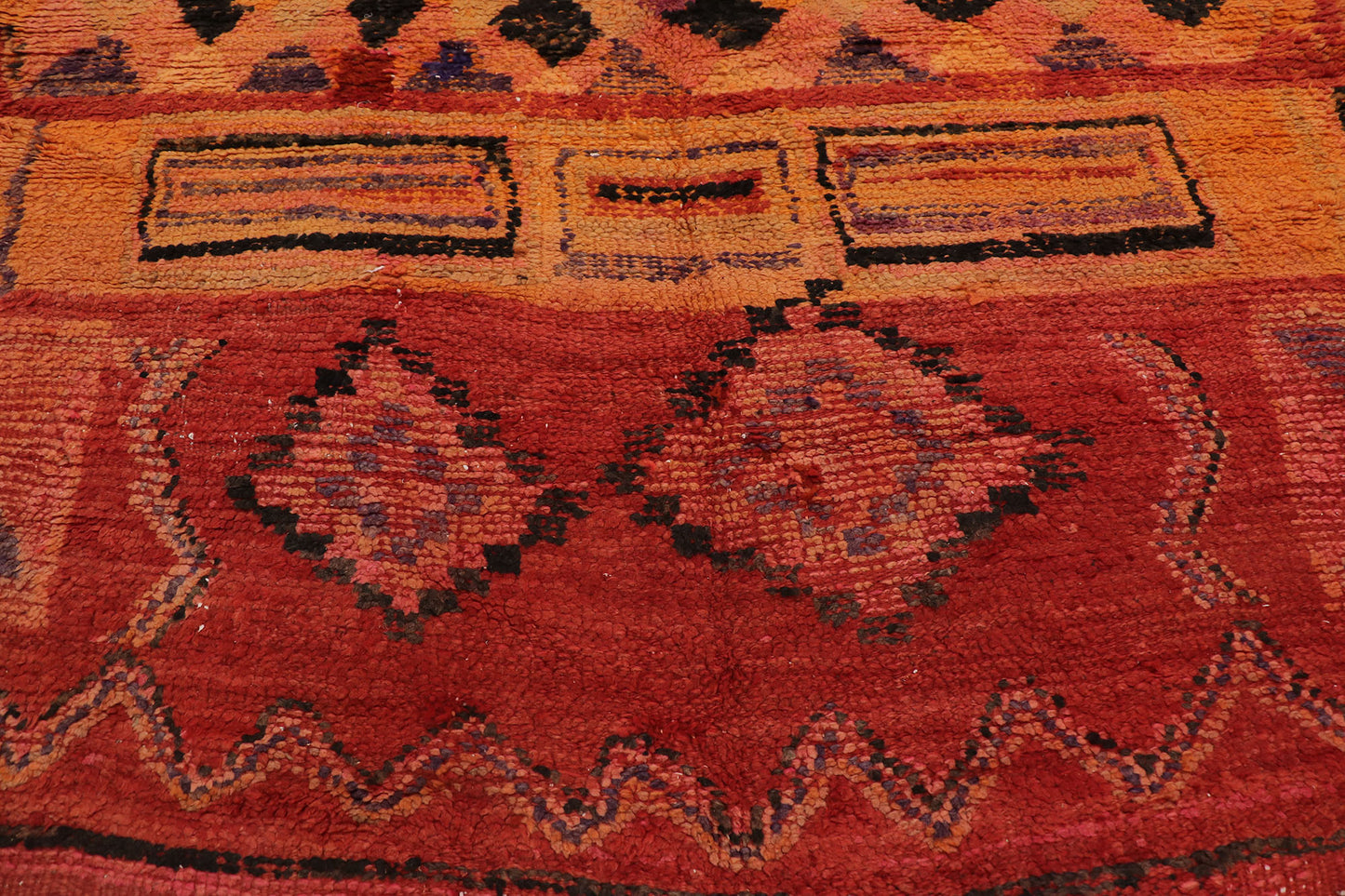 7 x 8 Vintage Red Moroccan Rug 21326