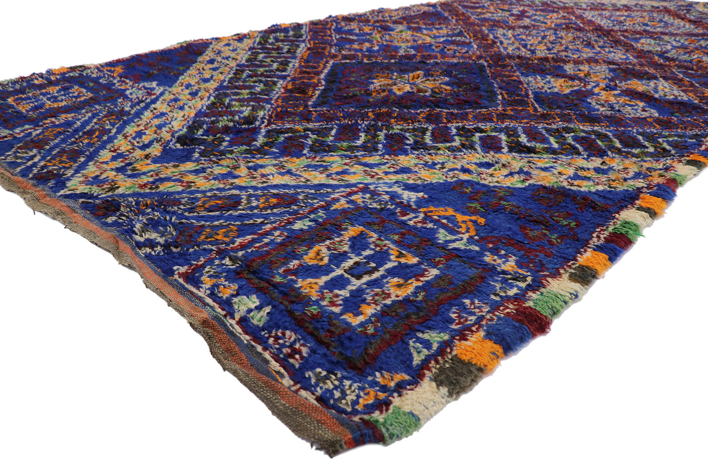 6 x 14 Vintage Blue Moroccan Rug 21331