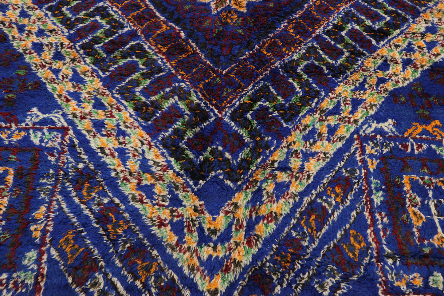 6 x 14 Vintage Blue Moroccan Rug 21331