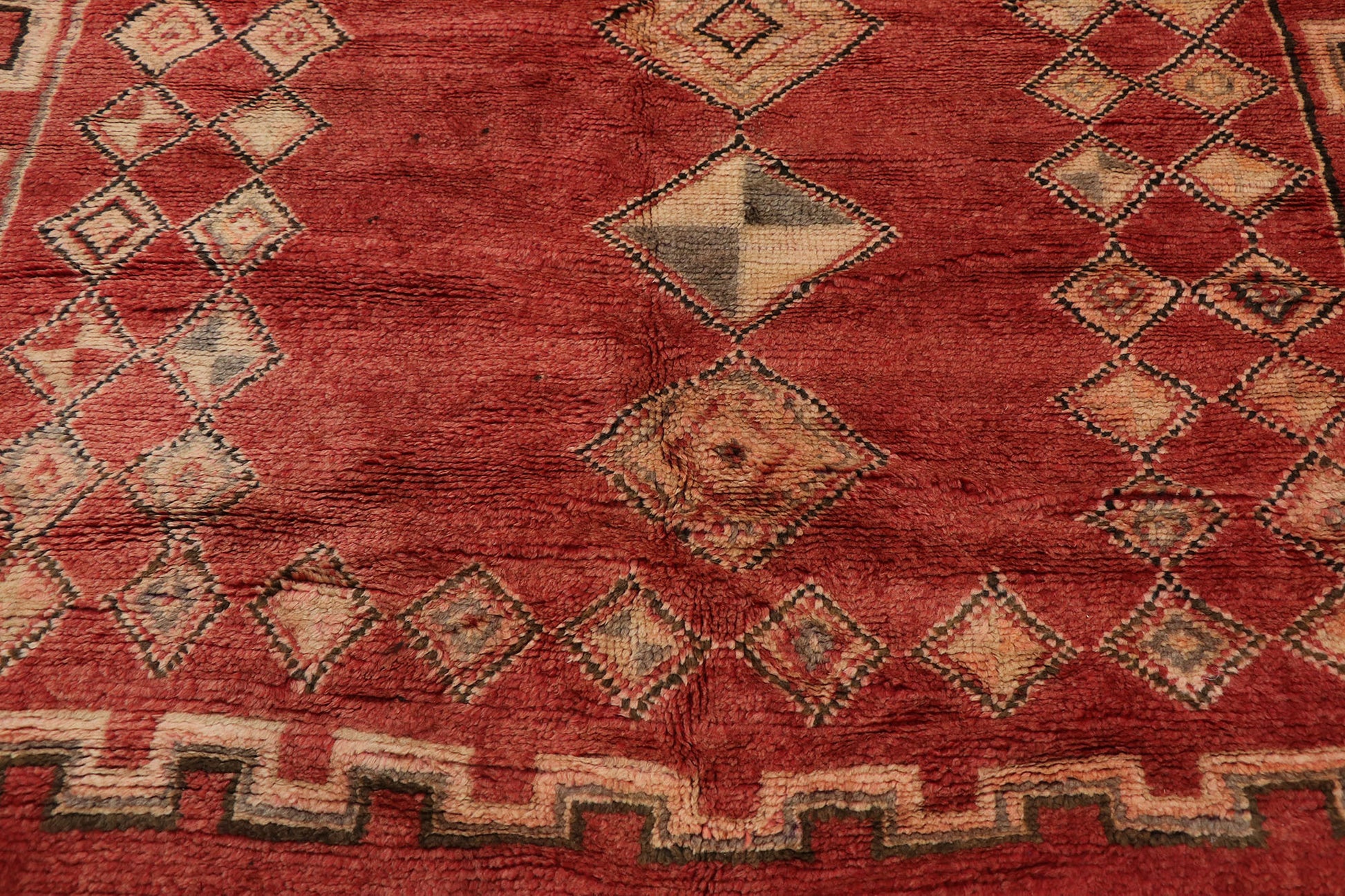 6 x 13 Vintage Red Taznakht Moroccan Rug 21332