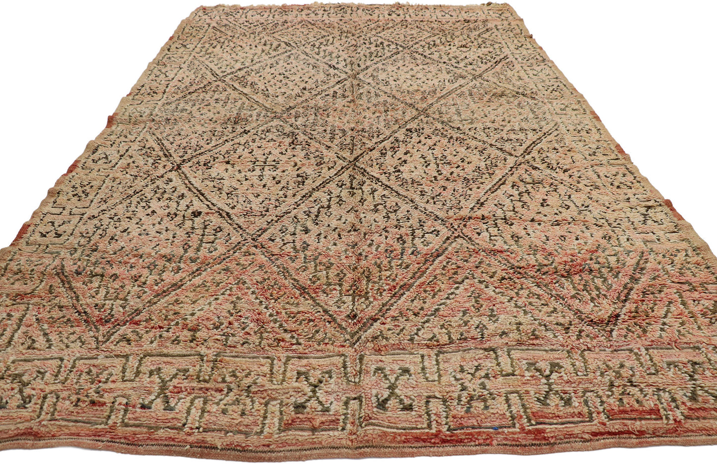 7 x 11 Vintage Zayane Moroccan Rug 21335