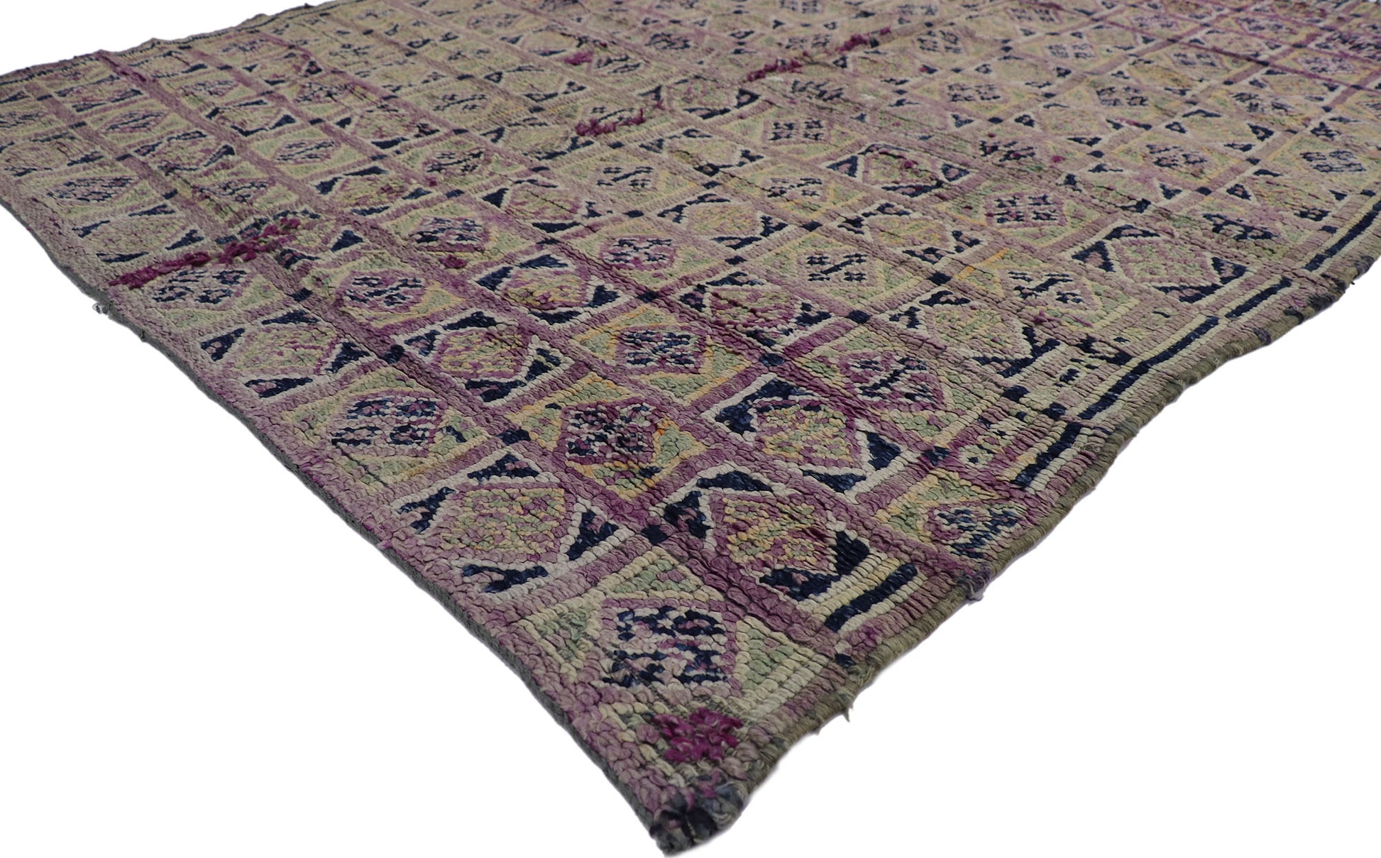6 x 7 Vintage Purple Moroccan Rug 21341