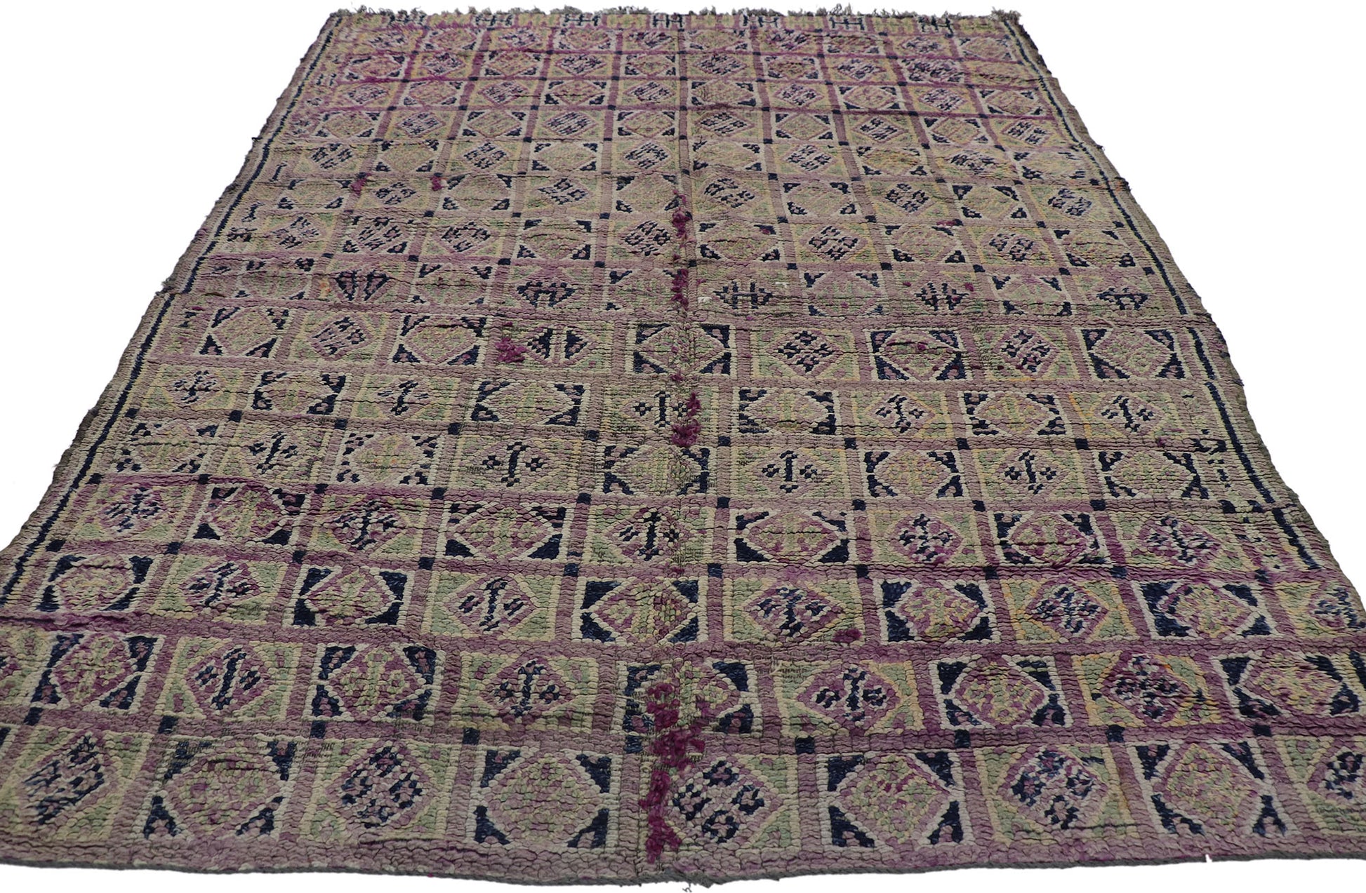6 x 7 Vintage Purple Moroccan Rug 21341
