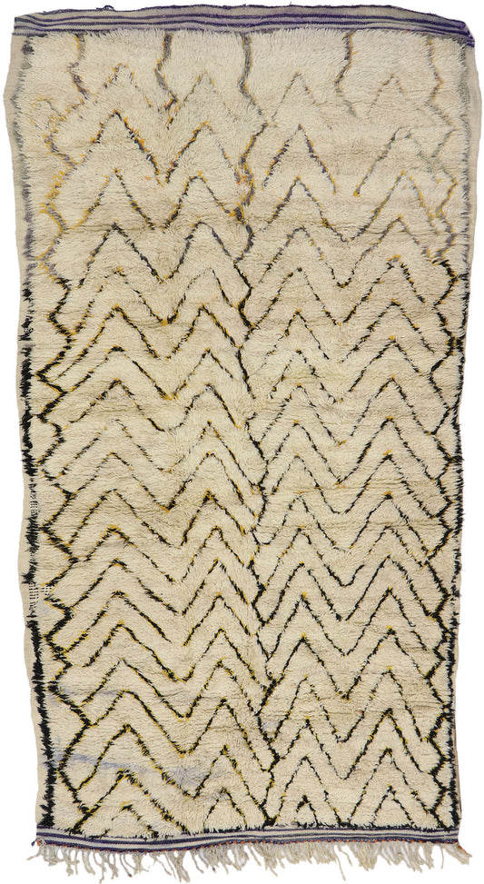 5 x 9 Vintage Moroccan Azilal Rug 21351