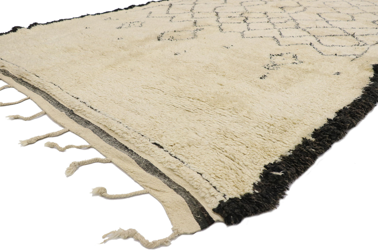 7 x 11 Vintage Moroccan Beni Ourain Rug 21376