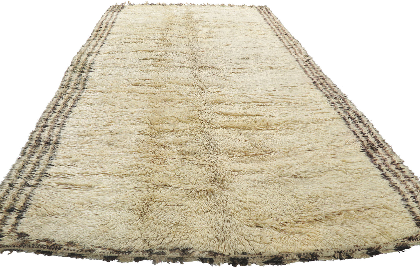 6 x 13 Vintage Moroccan Beni Ourain Rug 21410