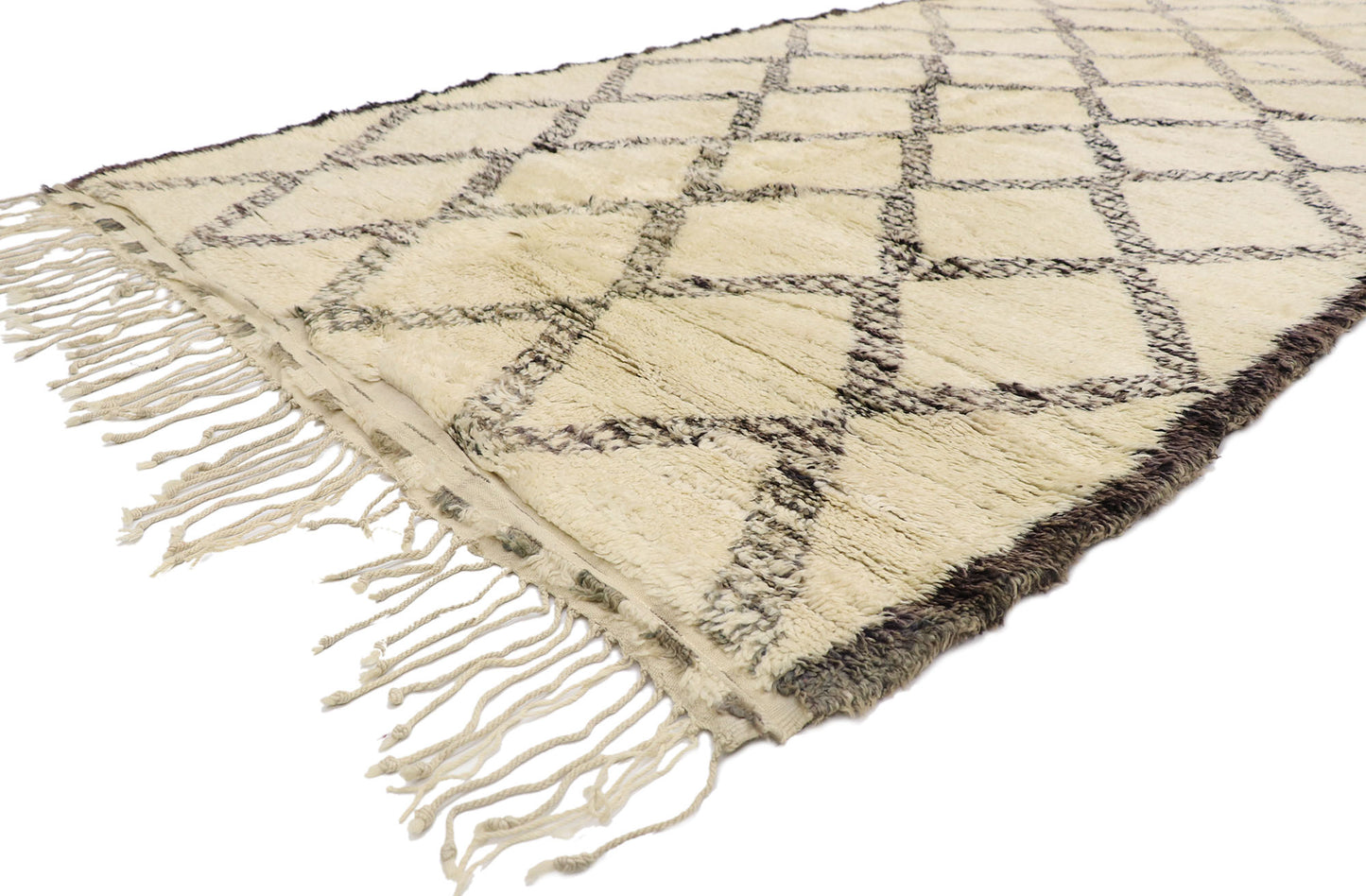 6 x 12 Vintage Moroccan Beni Ourain Rug 21414