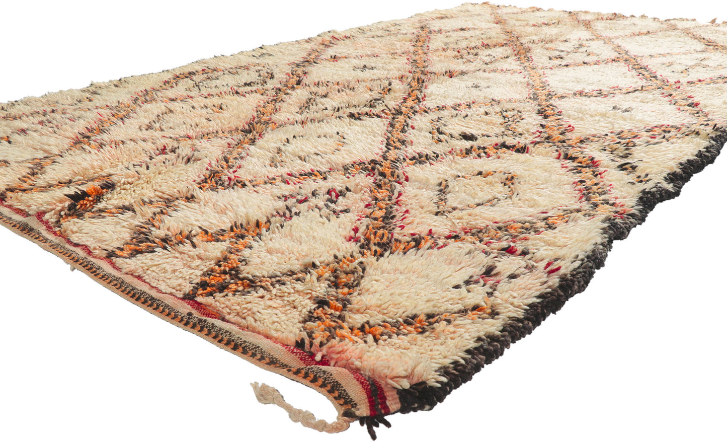 6 x 11 Vintage Moroccan Beni Ourain Rug 21417