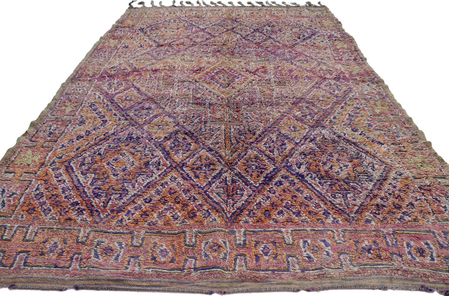7 x 10 Vintage Beni MGuild Moroccan Rug 21419
