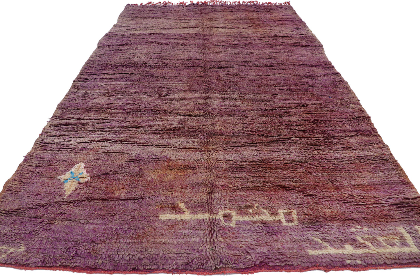 6 x 10 Vintage Purple Moroccan Rug 21424