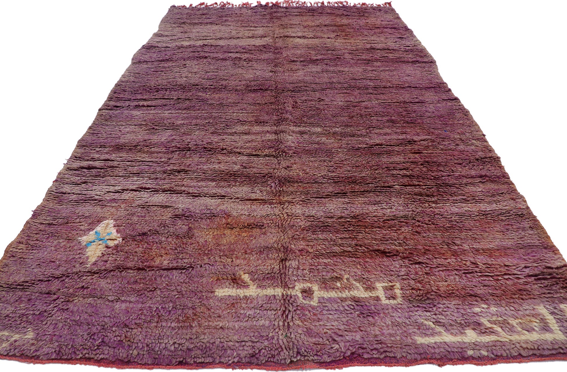 6 x 10 Vintage Purple Moroccan Rug 21424
