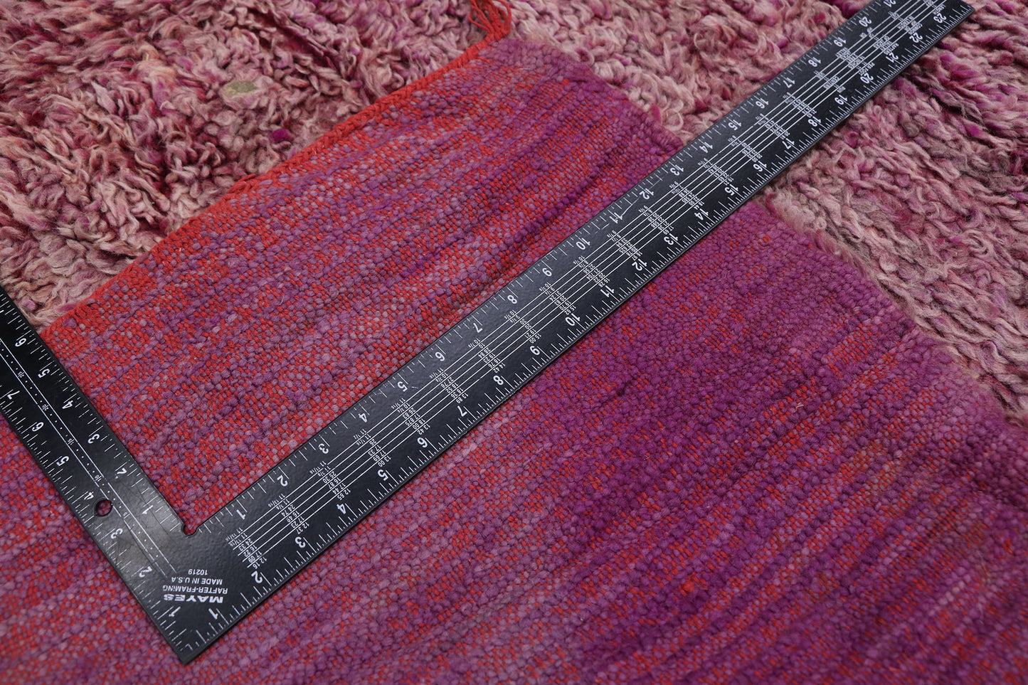 6 x 8 Vintage Purple Beni Mrirt Moroccan Rug 21425