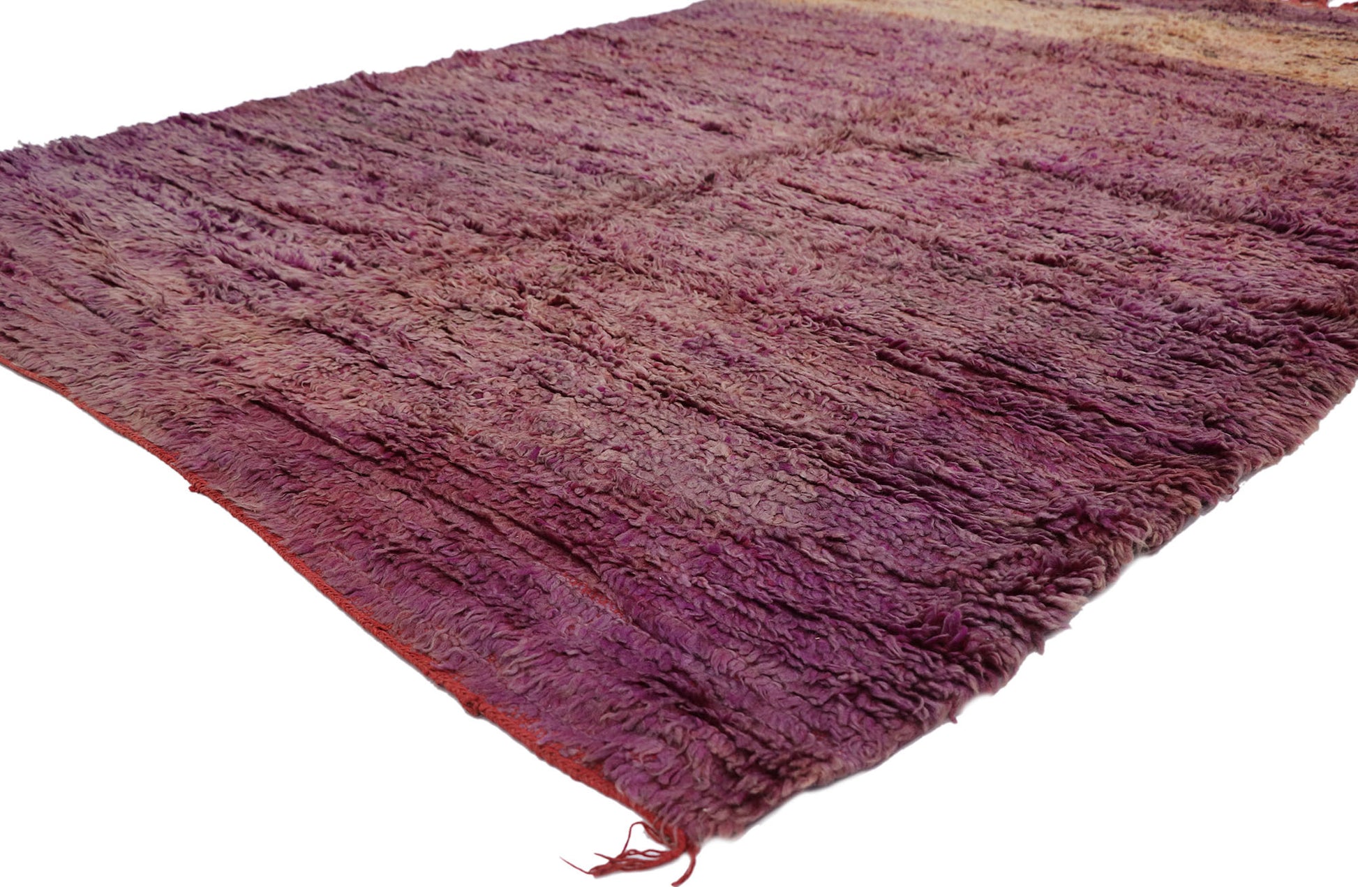 6 x 8 Vintage Purple Beni Mrirt Moroccan Rug 21425
