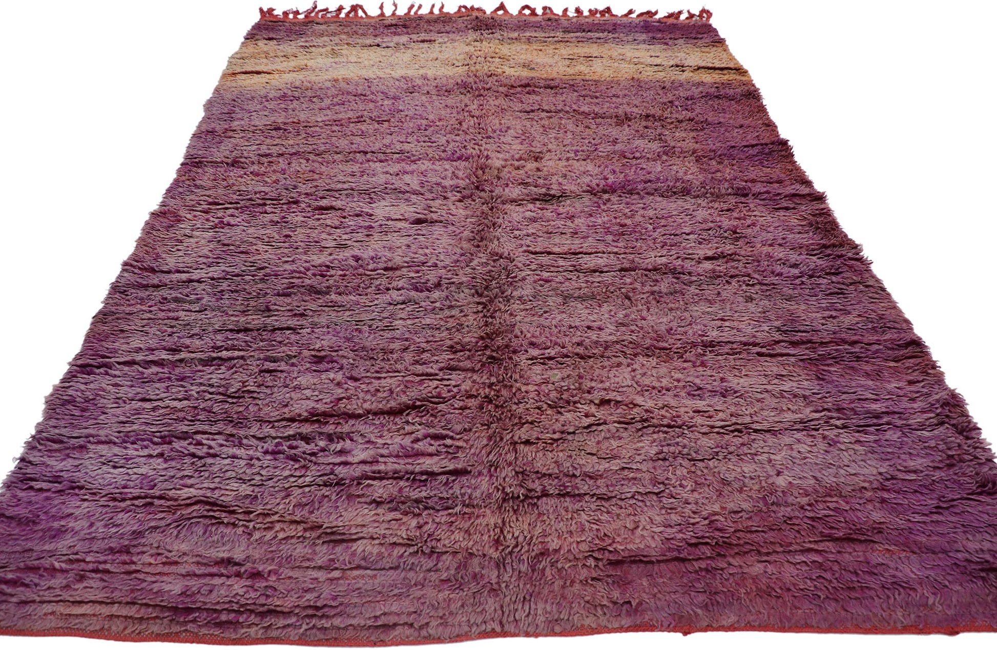 6 x 8 Vintage Purple Beni Mrirt Moroccan Rug 21425
